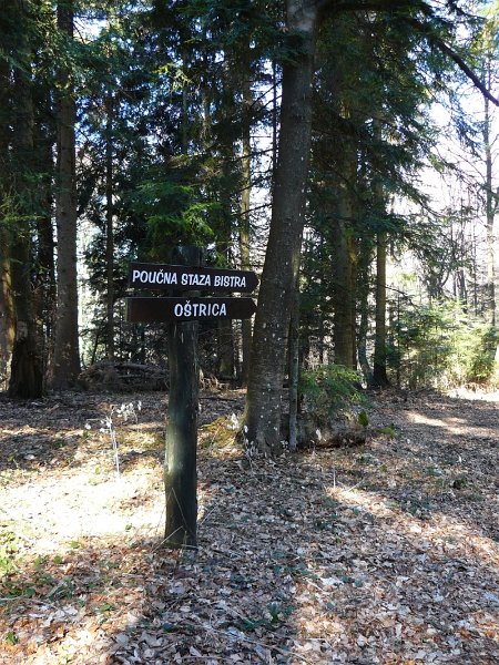 prema-Ostrici.JPG - putokaz prema lugarnici Oštrica