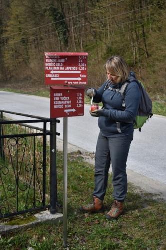 Grdanjci – Višnjevec, markiranje